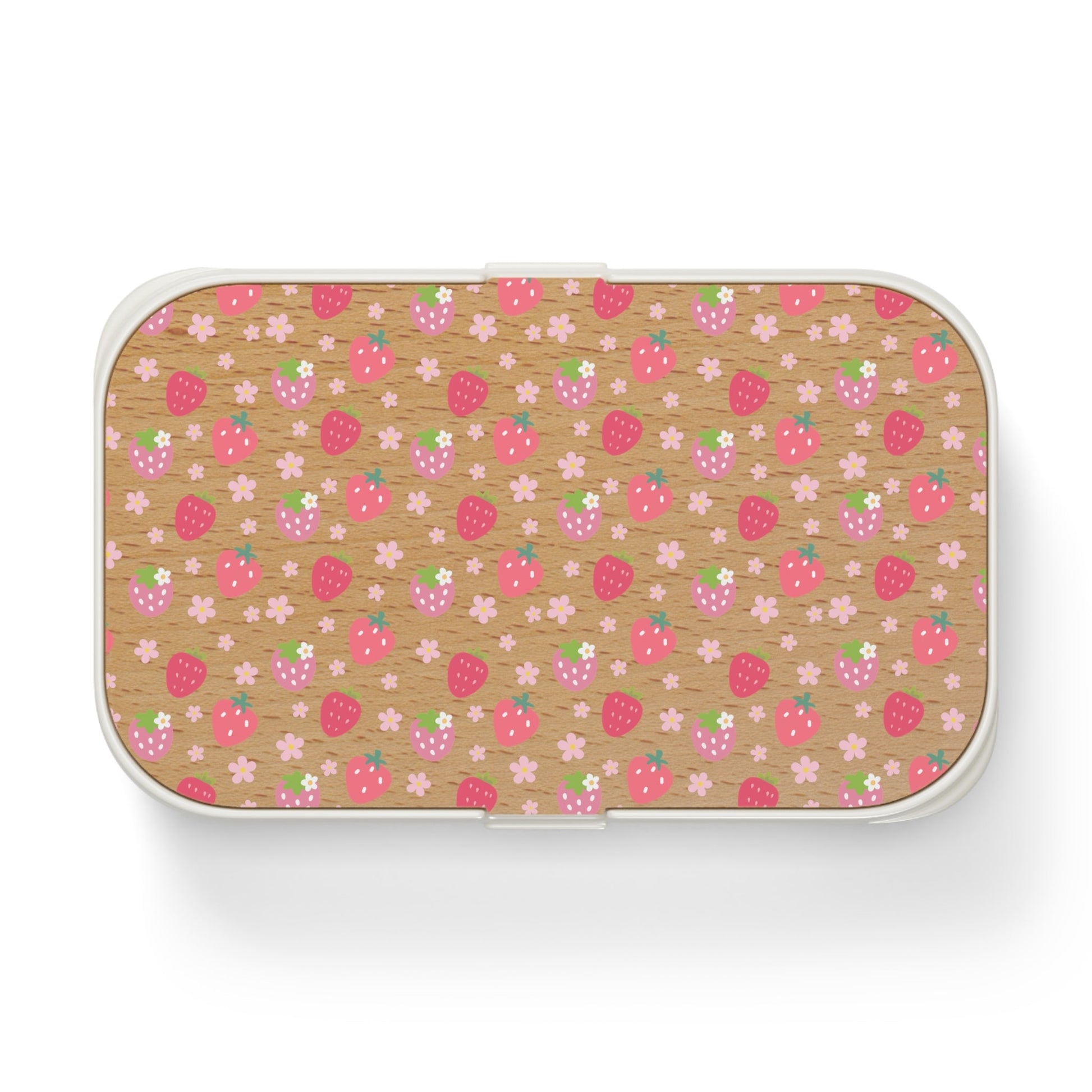 Strawberries and Daisies Bento Lunch Box - Food Storage - Kristine Celestine