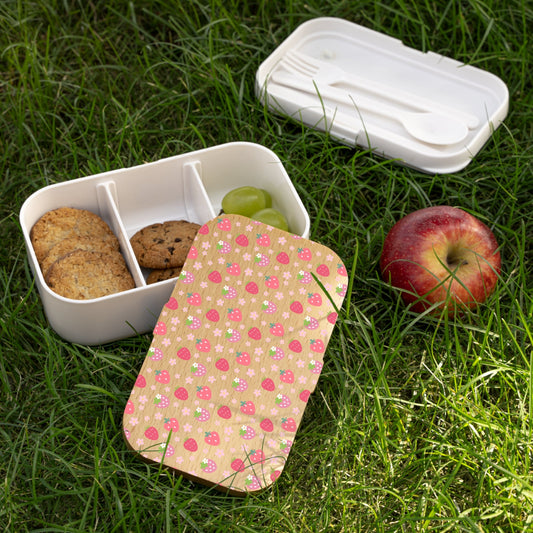 Strawberries and Daisies Bento Lunch Box - Food Storage - Kristine Celestine