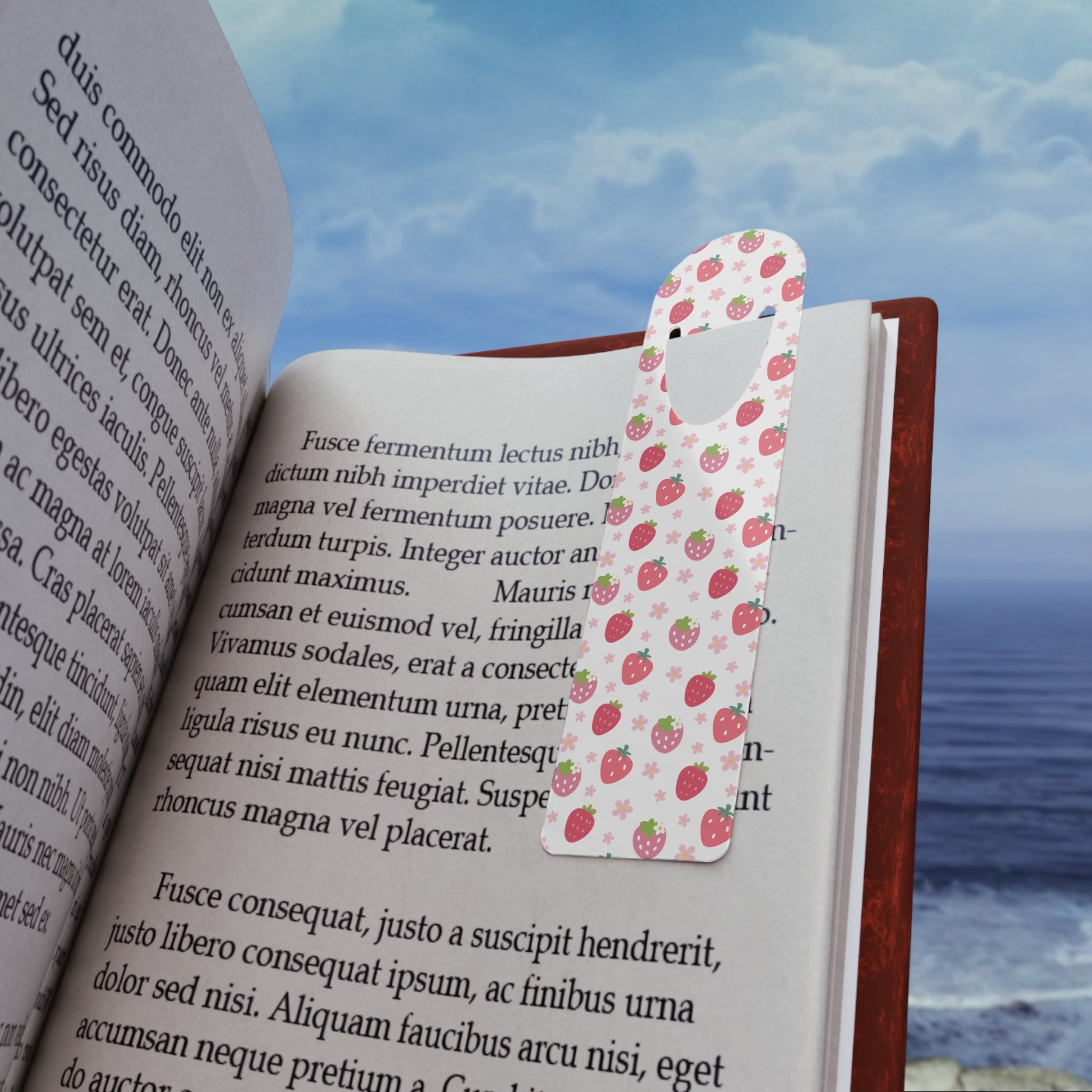 Strawberries and Daisies Bookmark - Bookmark - Kristine Celestine