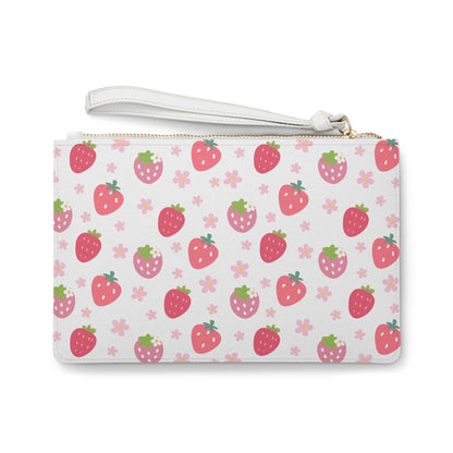 Strawberries and Daisies Clutch Bag - Bags - Kristine Celestine