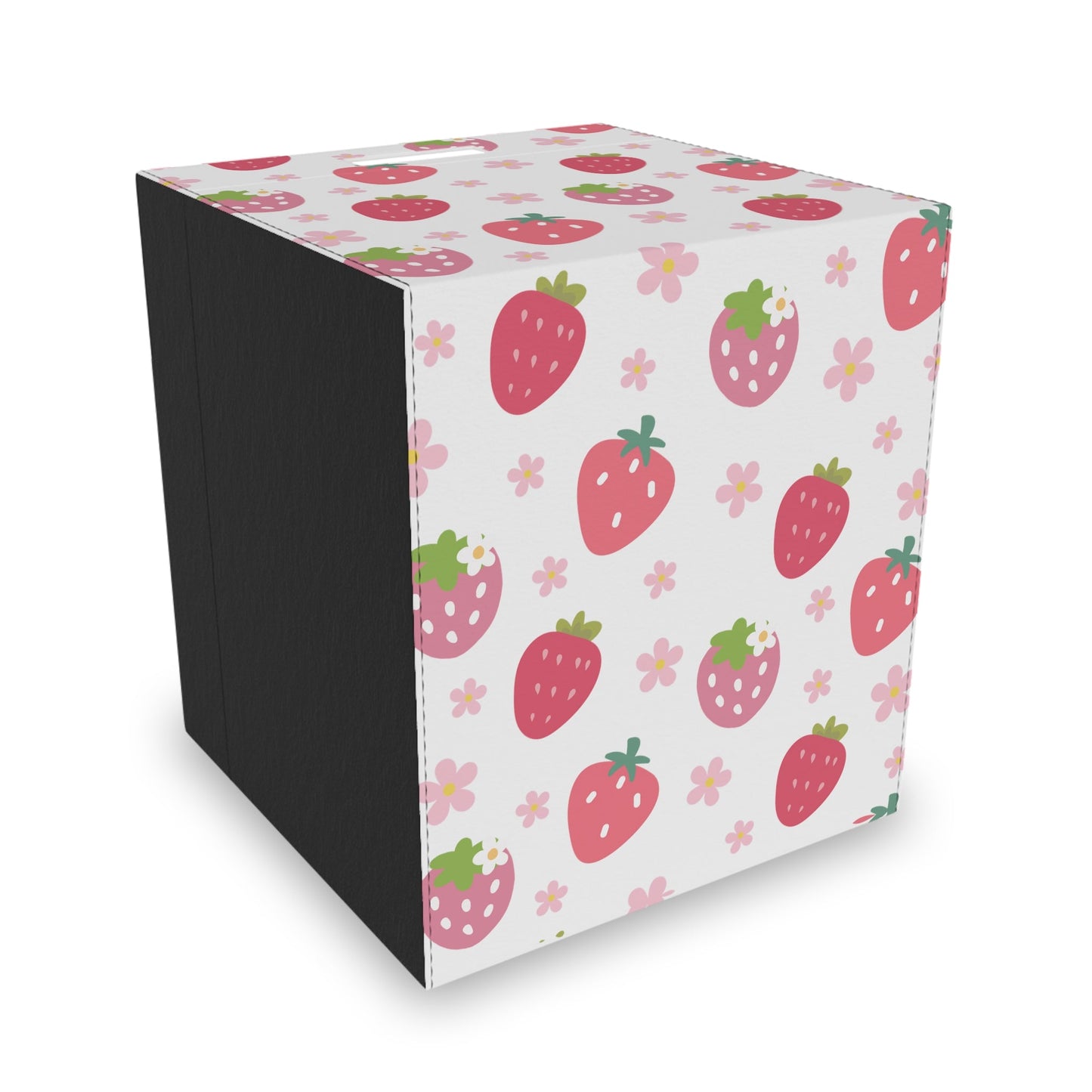 Strawberries and Daisies Felt Storage Box - Storage Box - Kristine Celestine