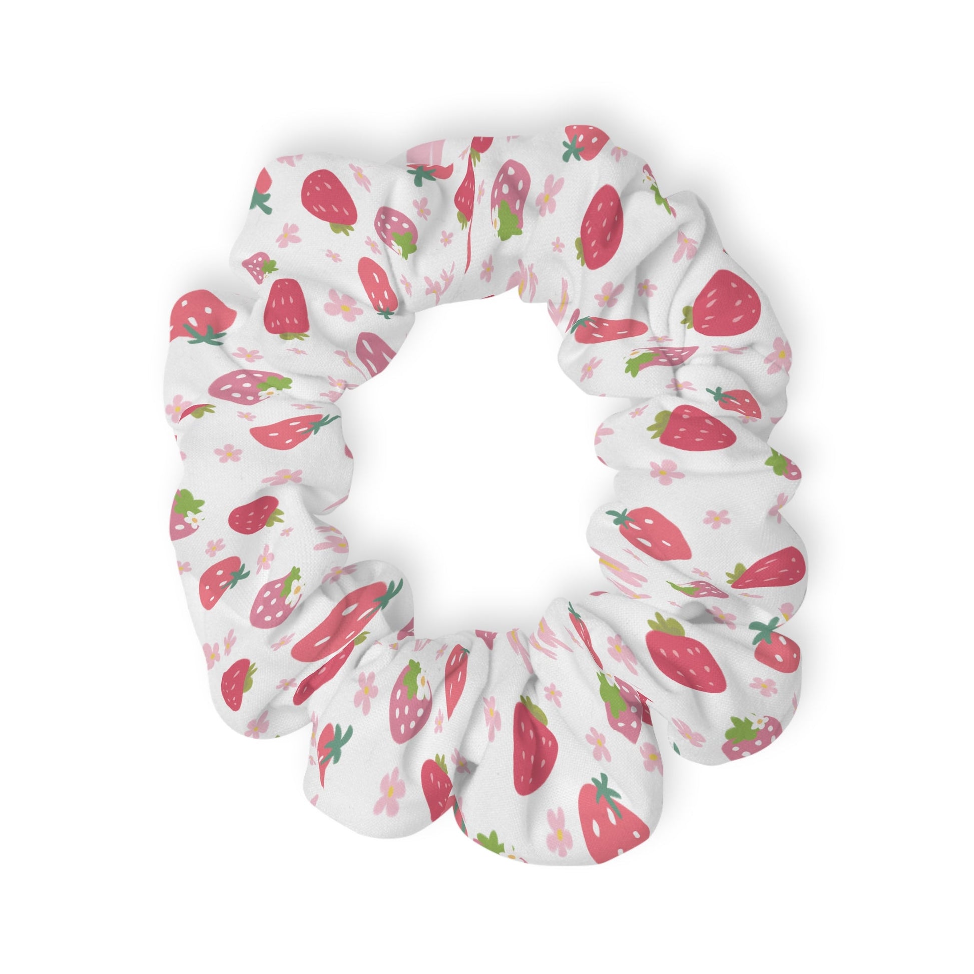 Strawberries and Daisies Scrunchie - Hair Accessories - Kristine Celestine