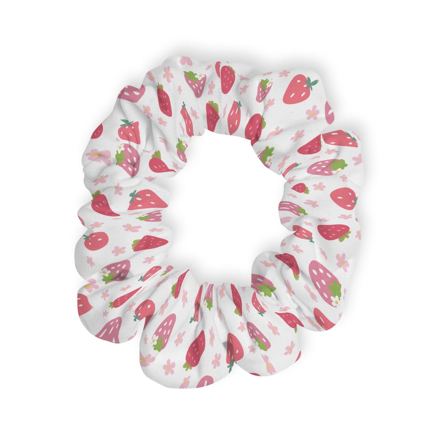 Strawberries and Daisies Scrunchie - Hair Accessories - Kristine Celestine