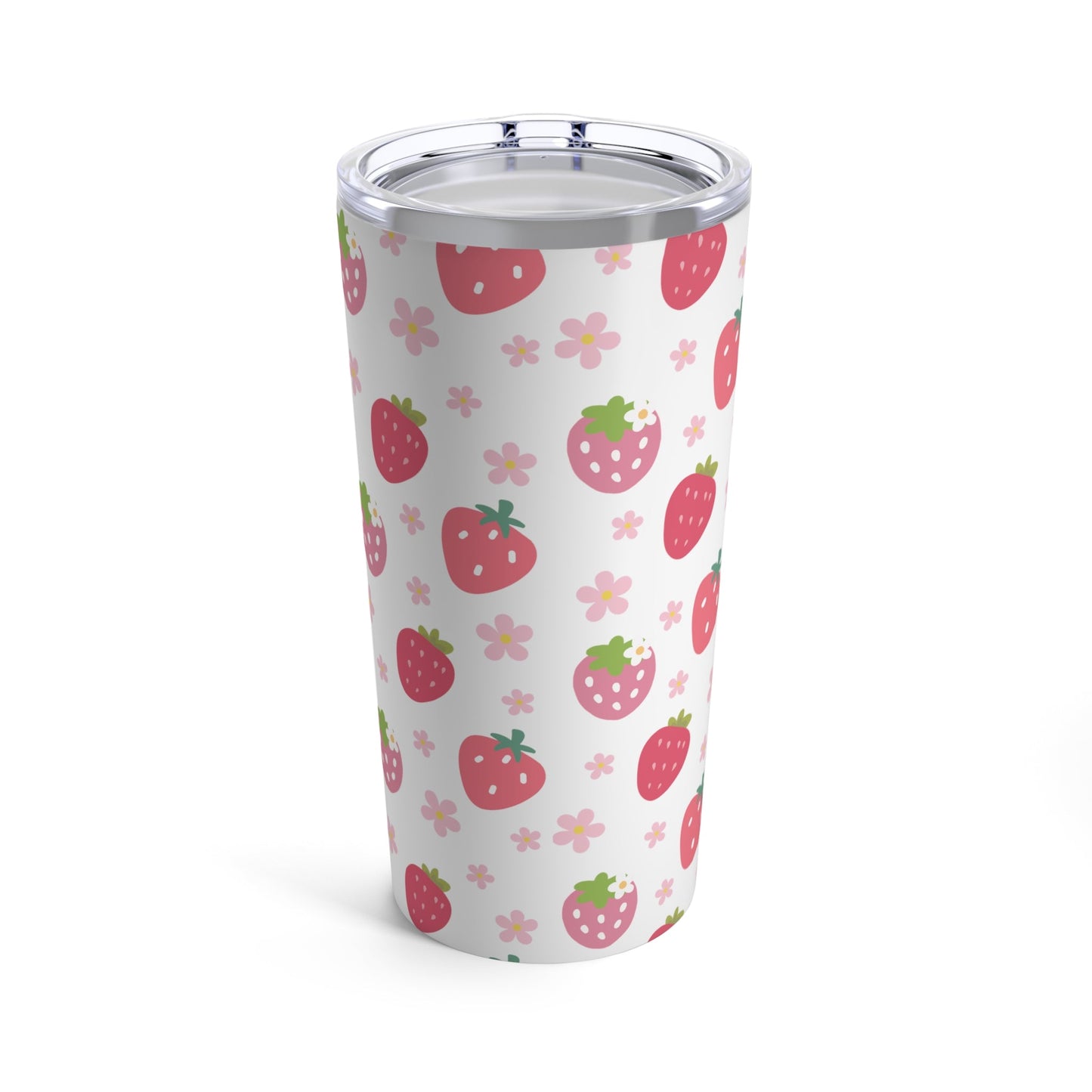 Strawberries and Daisies Tumbler 20 oz - Tumbler - Kristine Celestine