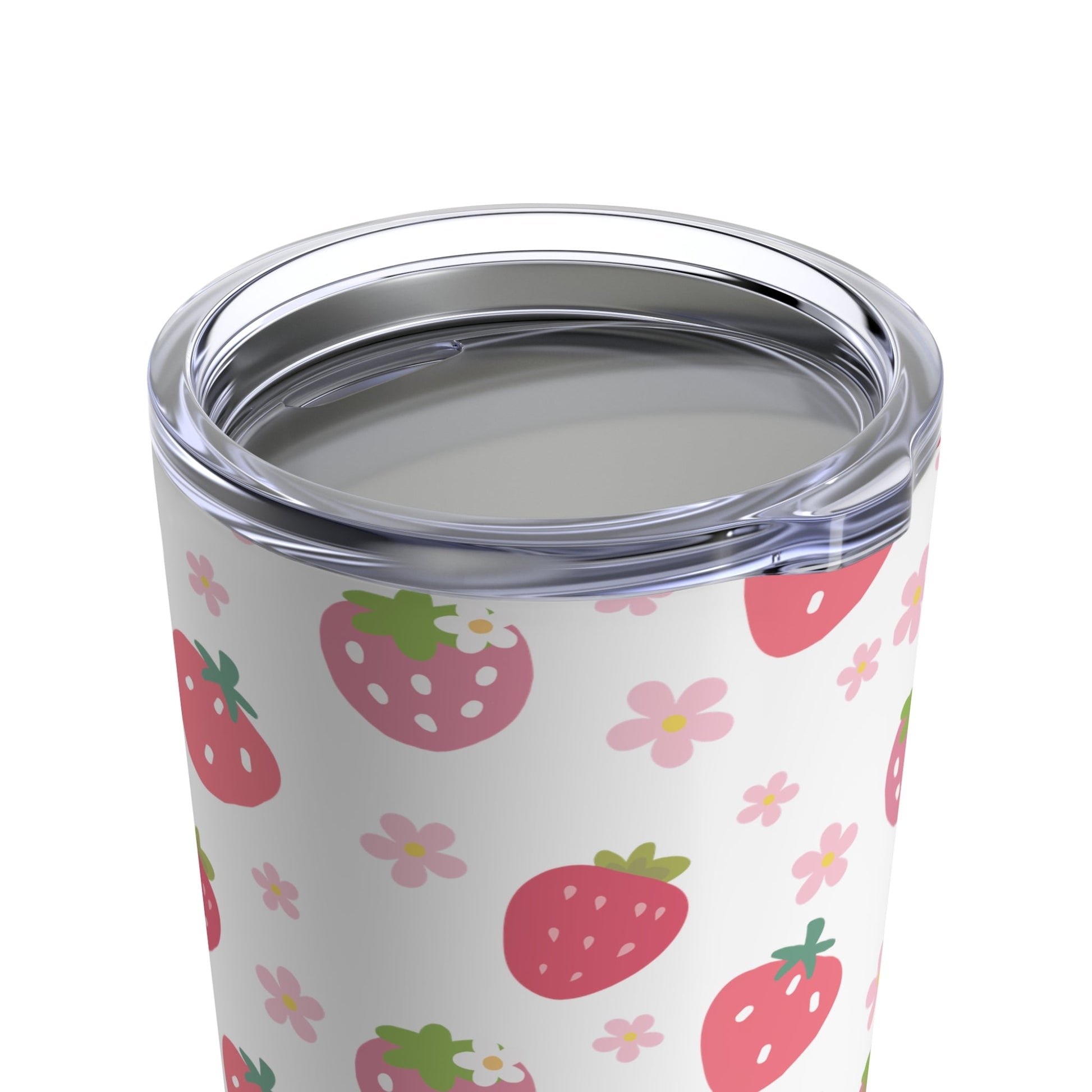 Strawberries and Daisies Tumbler 20 oz - Tumbler - Kristine Celestine