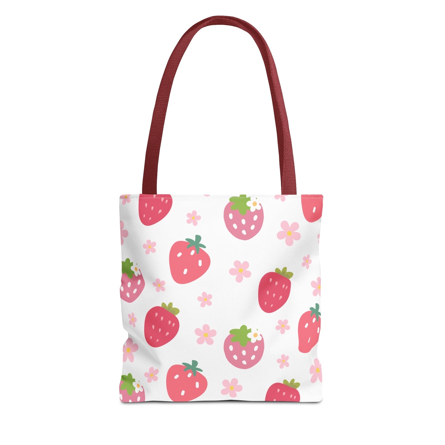 Strawberries and Daisies Tote Bag - Bags - Kristine Celestine