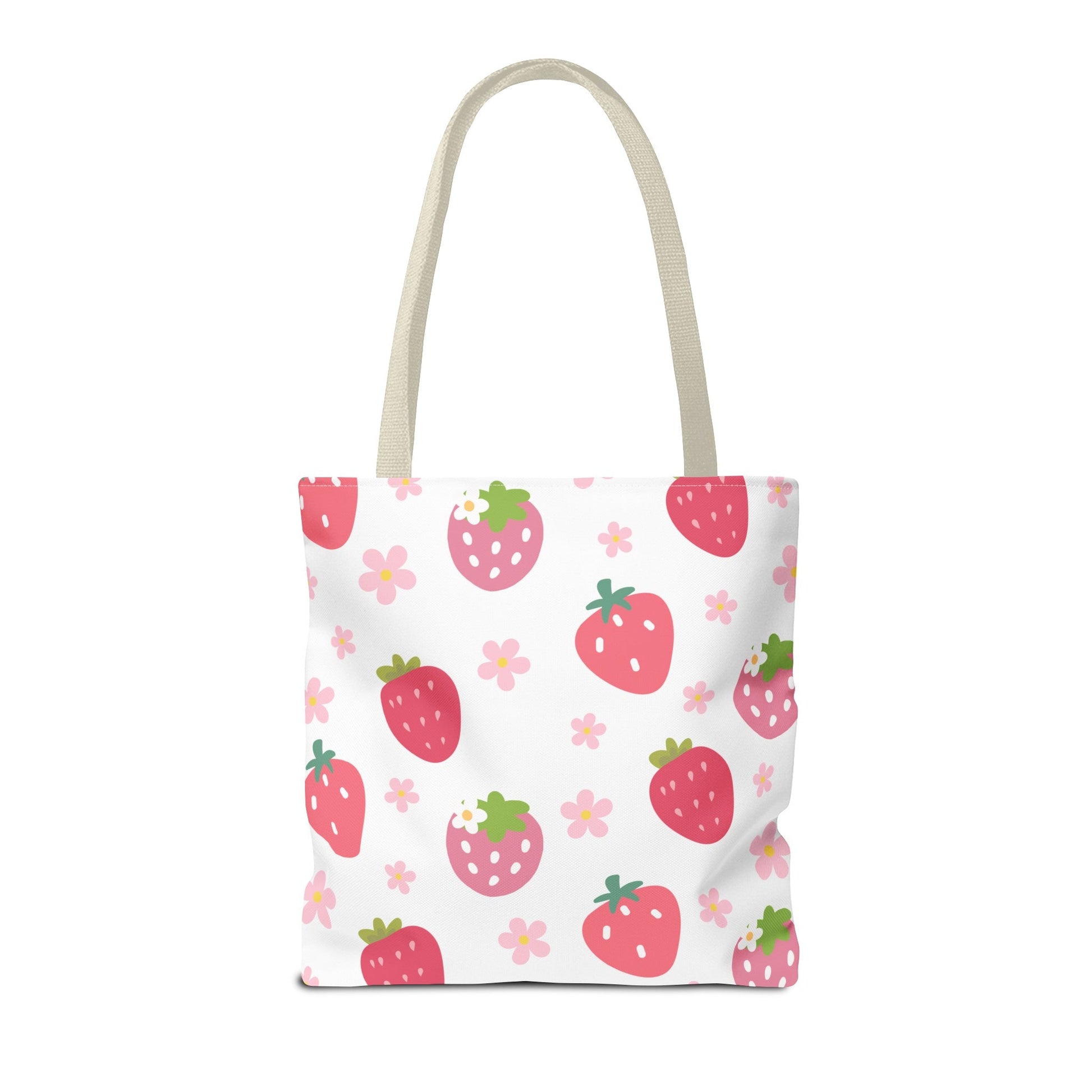 Strawberries and Daisies Tote Bag - Bags - Kristine Celestine