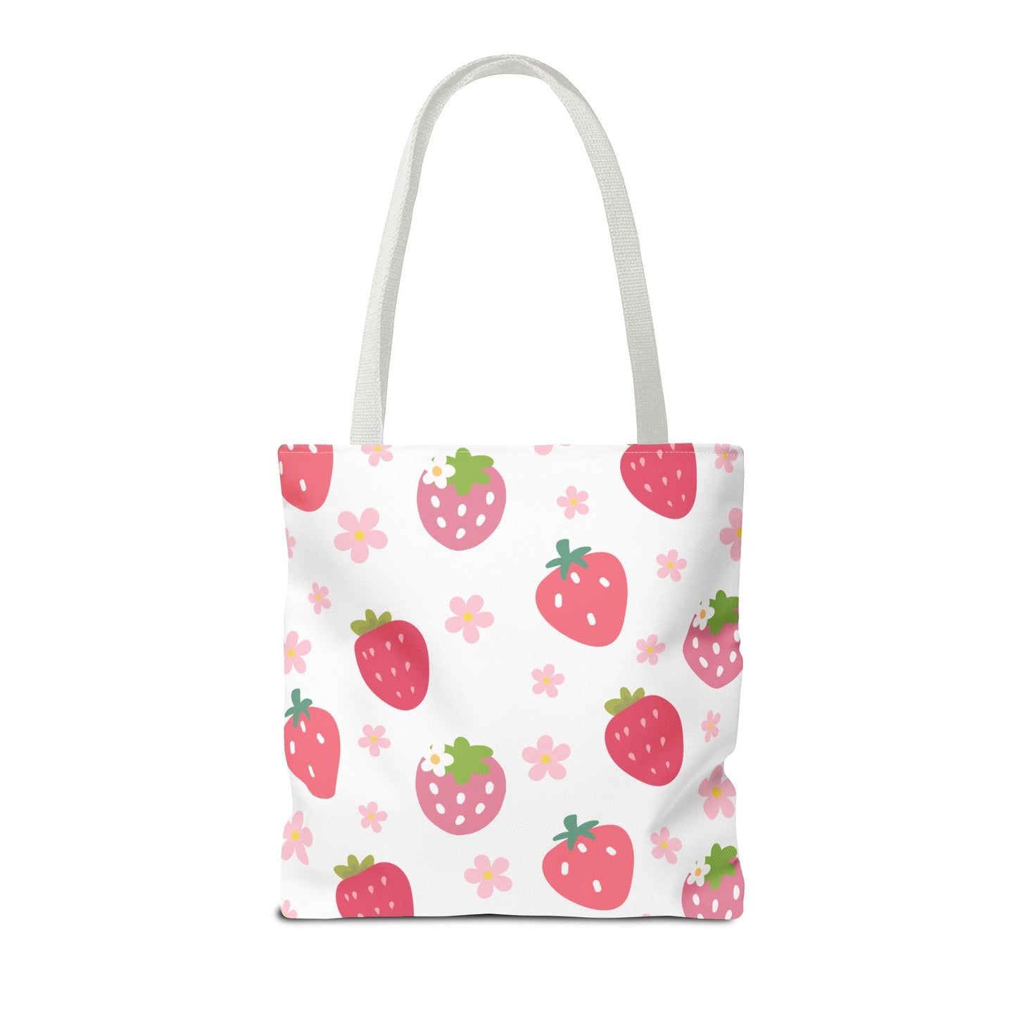 Strawberries and Daisies Tote Bag - Bags - Kristine Celestine