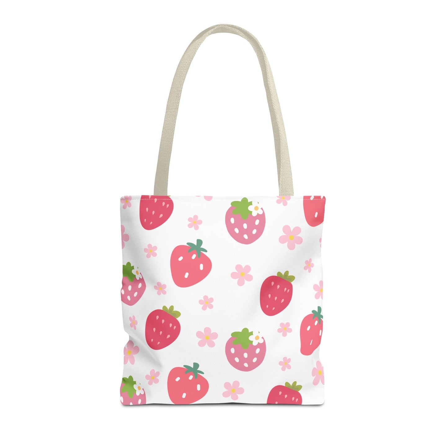 Strawberries and Daisies Tote Bag - Bags - Kristine Celestine