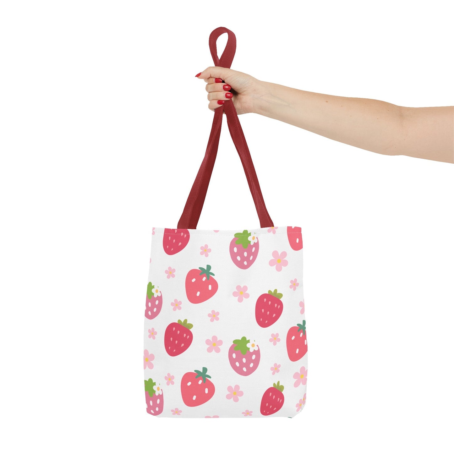 Strawberries and Daisies Tote Bag - Bags - Kristine Celestine