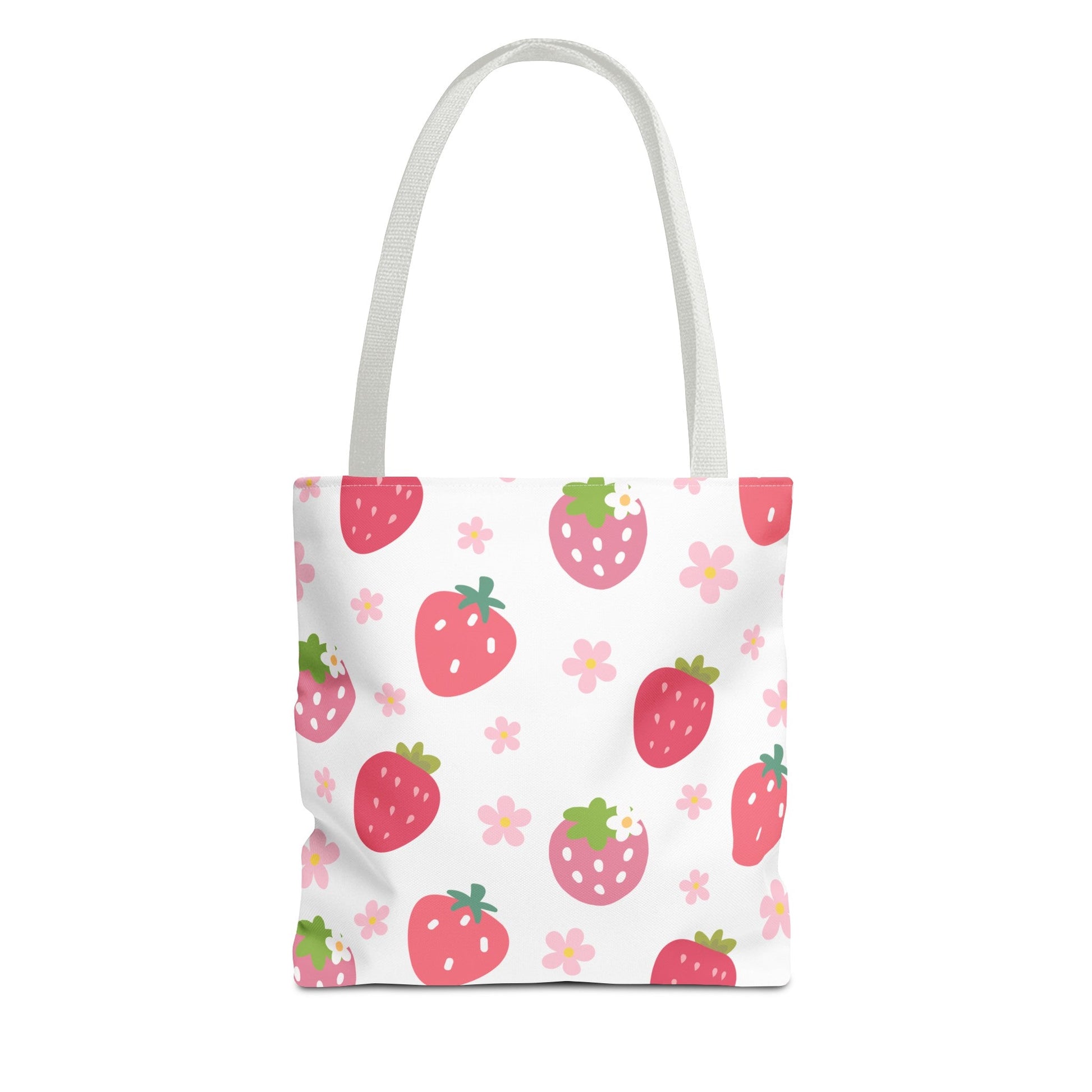 Strawberries and Daisies Tote Bag - Bags - Kristine Celestine