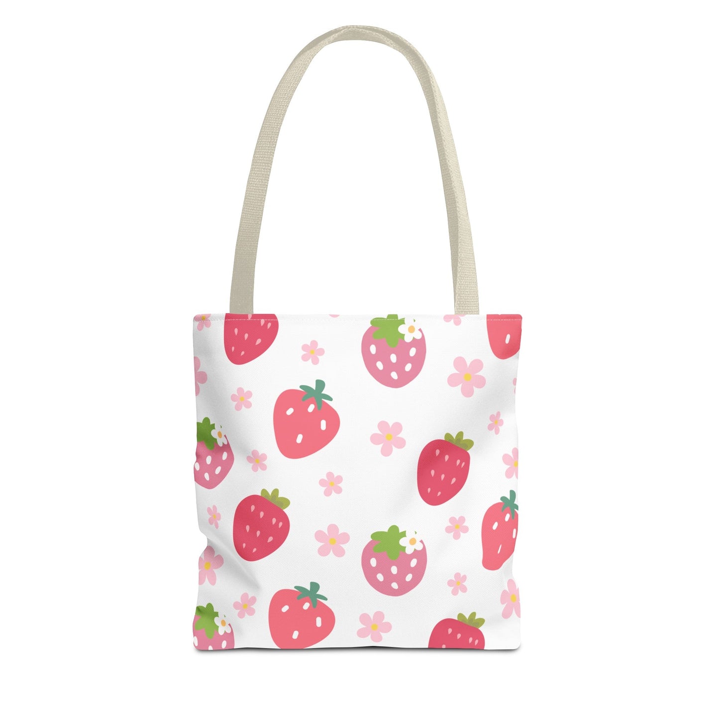 Strawberries and Daisies Tote Bag - Bags - Kristine Celestine