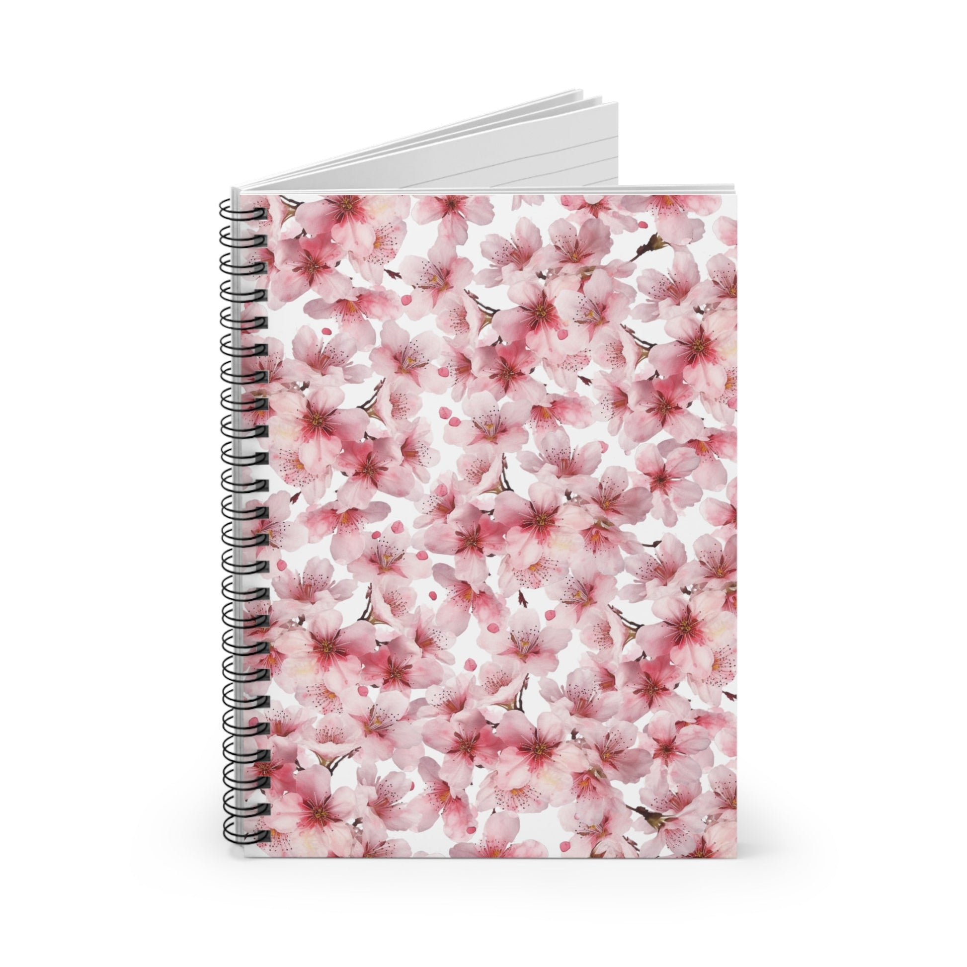 Pink Petal Forest Spiral Notebook 6x8" (vE) - Notebook - Kristine Celestine