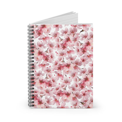 Pink Petal Forest Spiral Notebook 6x8" (vE) - Notebook - Kristine Celestine