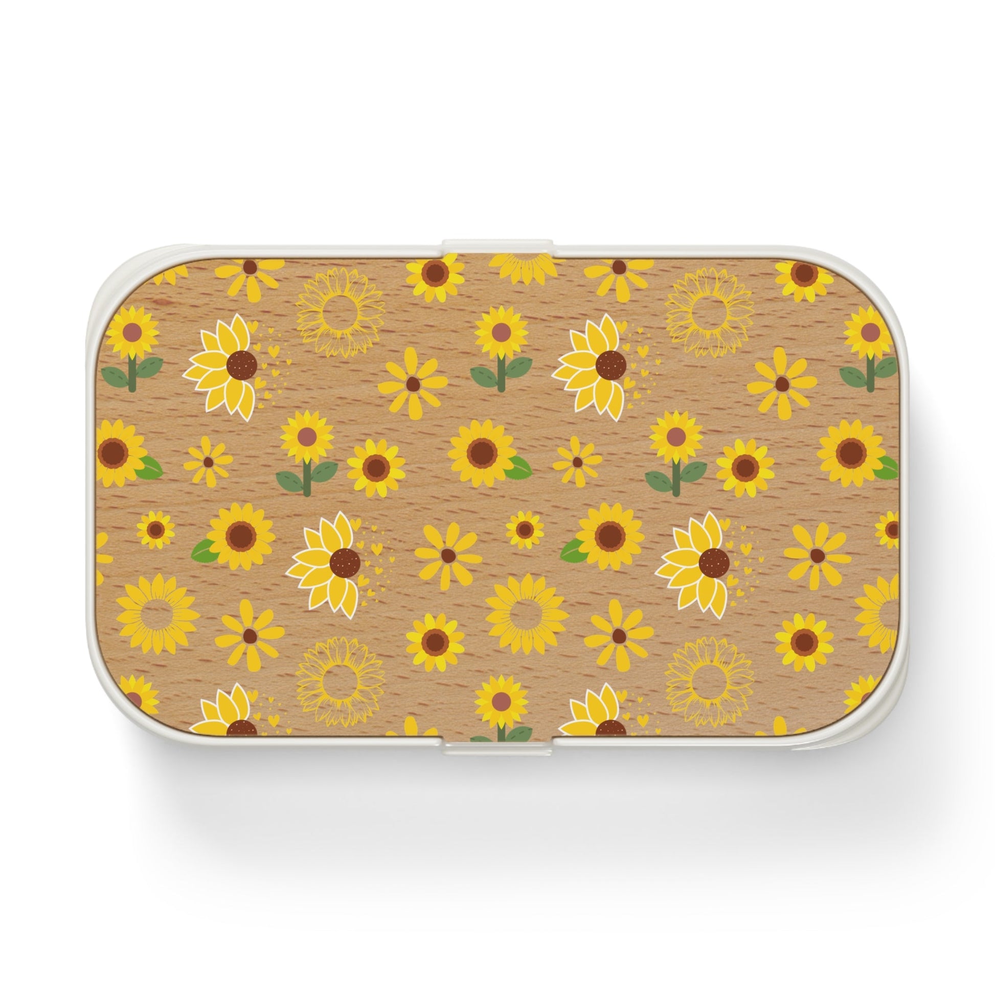 Sunflower Burst Bento Lunch Box Cute Food Container Yellow Flower Summer Lunchbox Floral Spring Food Storage Container - Accessories - Kristine Celestine