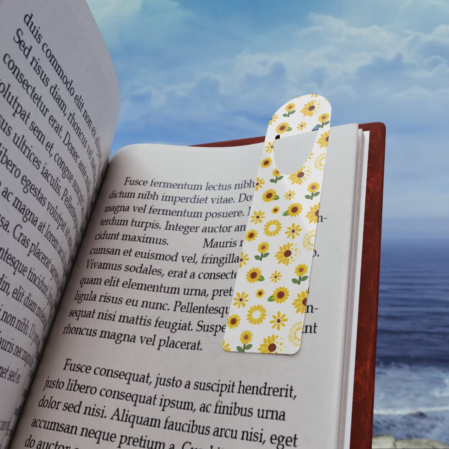 Sunflower Burst Bookmark for Bookish Book Lovers Yellow Sunny Flower Marker for Books - Accessories - Kristine Celestine