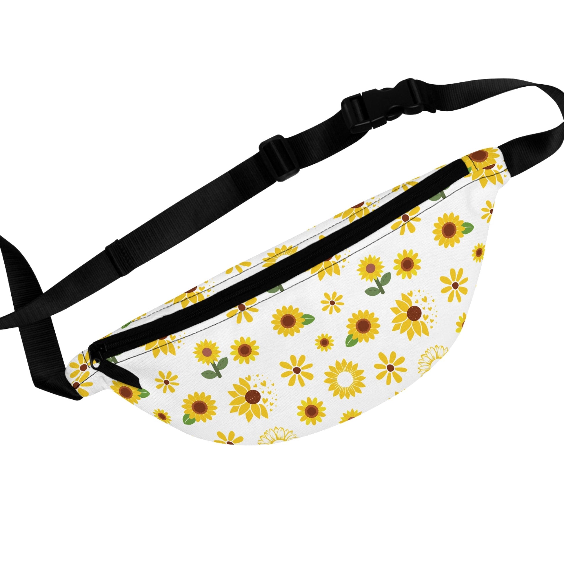 Sunflower Burst Fanny Pack Yellow Flower Belt Bag Summer Fanny Bag Spring Flower Waist Pack Fun Bum Bag - Bags - Kristine Celestine