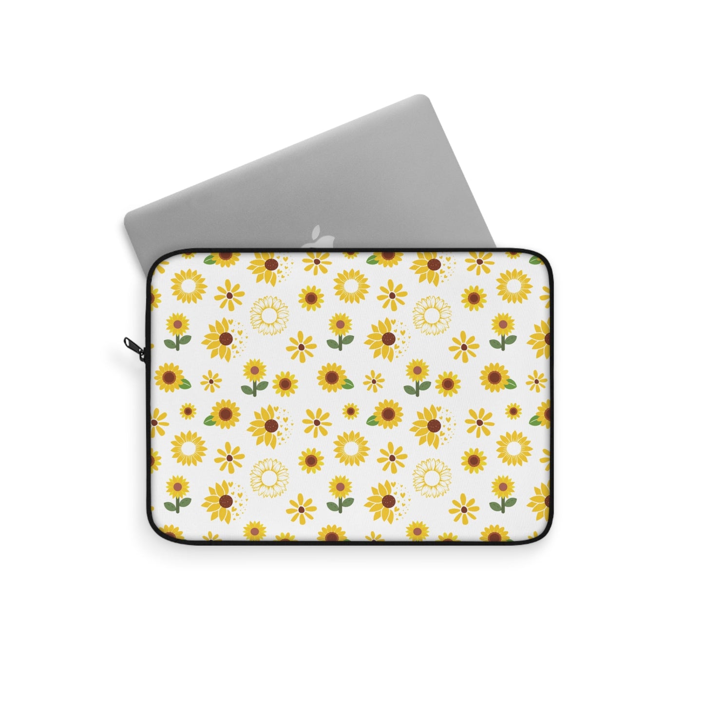 Sunflower Burst Laptop Sleeve Cute Yellow Laptop Pouch Summer Flower Laptop Bag Floral Spring Laptop Case Sunny Laptop Protector Sunny Tablet Sleeve Pretty Tablet Case Adorable Tablet Pouch - Laptop Sleeve - Kristine Celestine