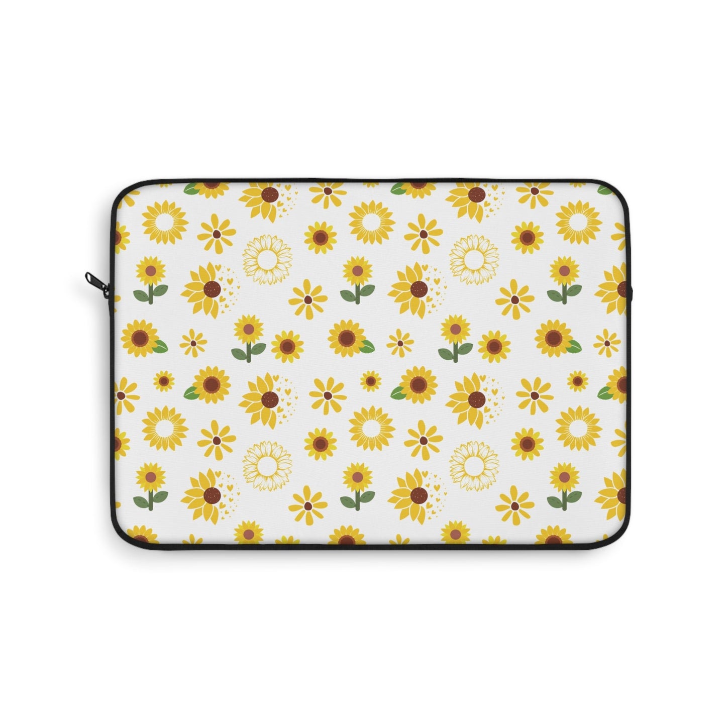 Sunflower Burst Laptop Sleeve Cute Yellow Laptop Pouch Summer Flower Laptop Bag Floral Spring Laptop Case Sunny Laptop Protector Sunny Tablet Sleeve Pretty Tablet Case Adorable Tablet Pouch - Laptop Sleeve - Kristine Celestine