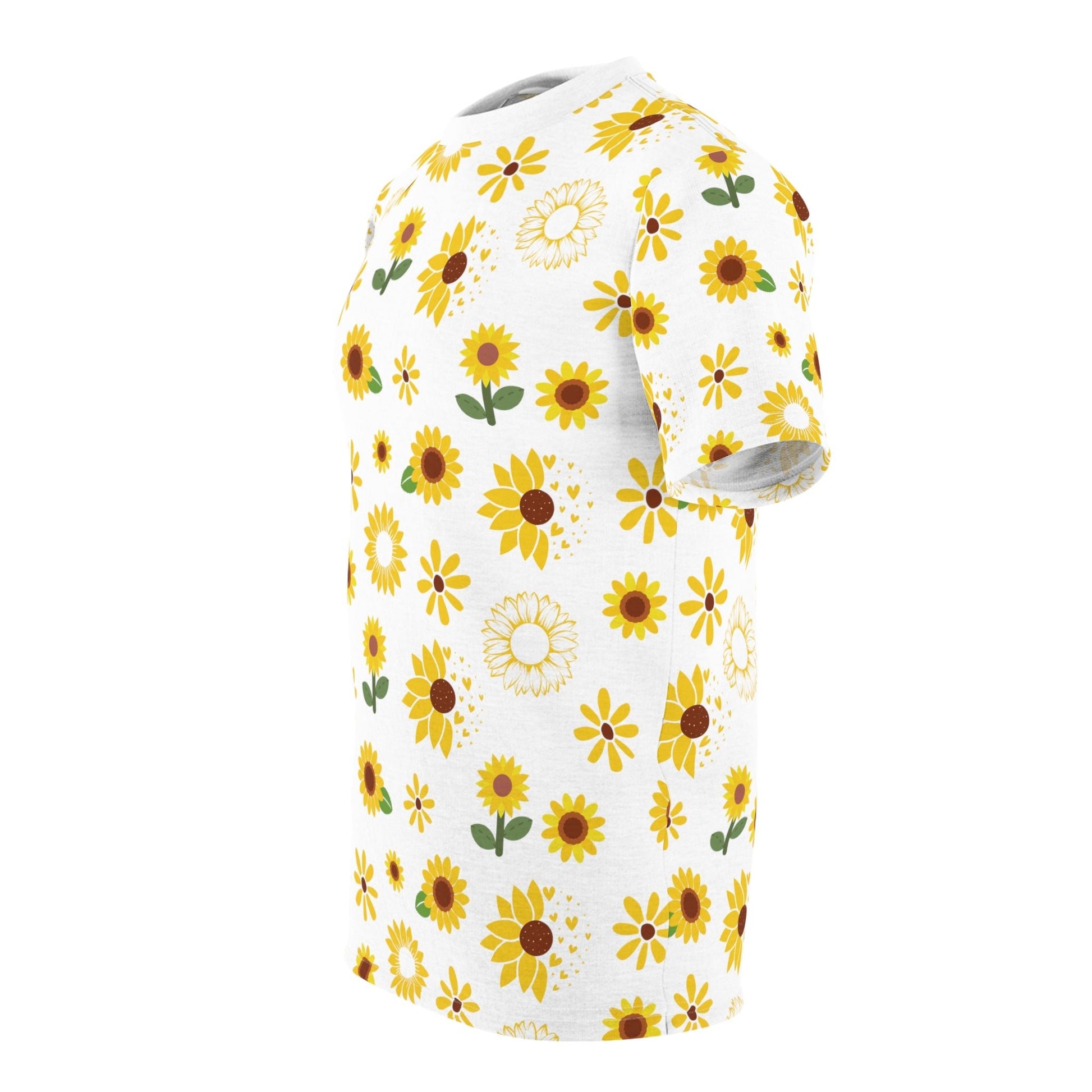 Sunflower Burst Patterned T - Shirt - T - Shirt - Kristine Celestine