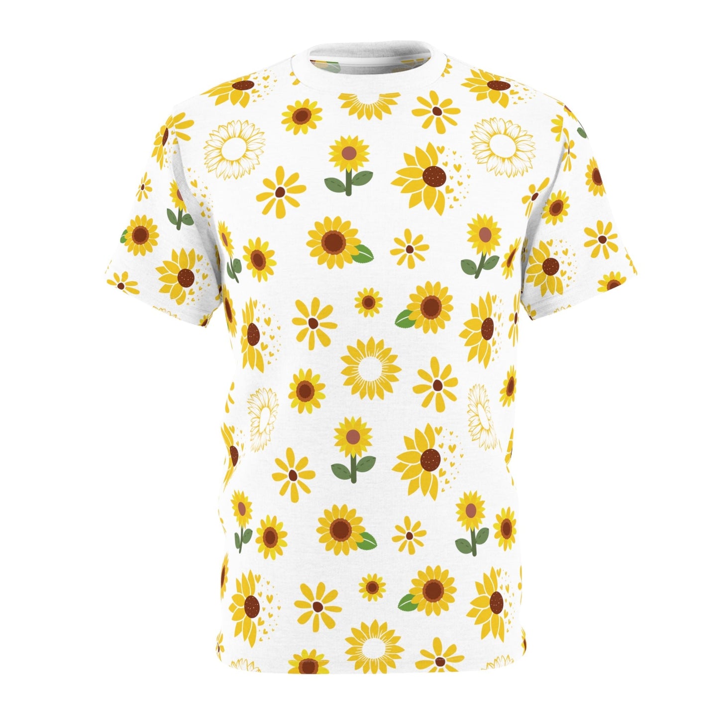 Sunflower Burst Patterned T - Shirt - T - Shirt - Kristine Celestine