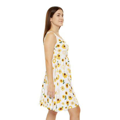 Sunflower Burst Women's Skater Dress - Dress - Kristine Celestine