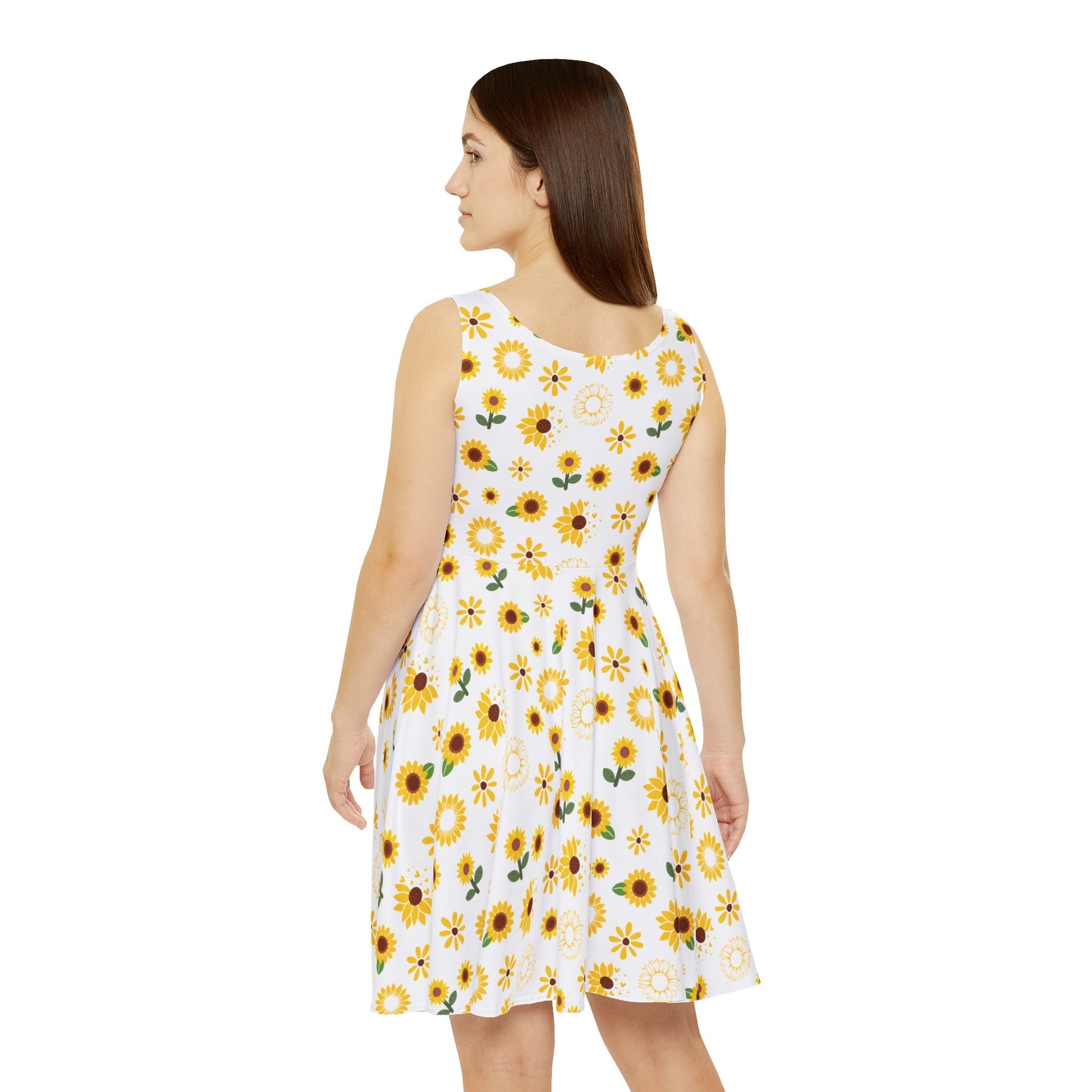 Sunflower Burst Women's Skater Dress - Dress - Kristine Celestine