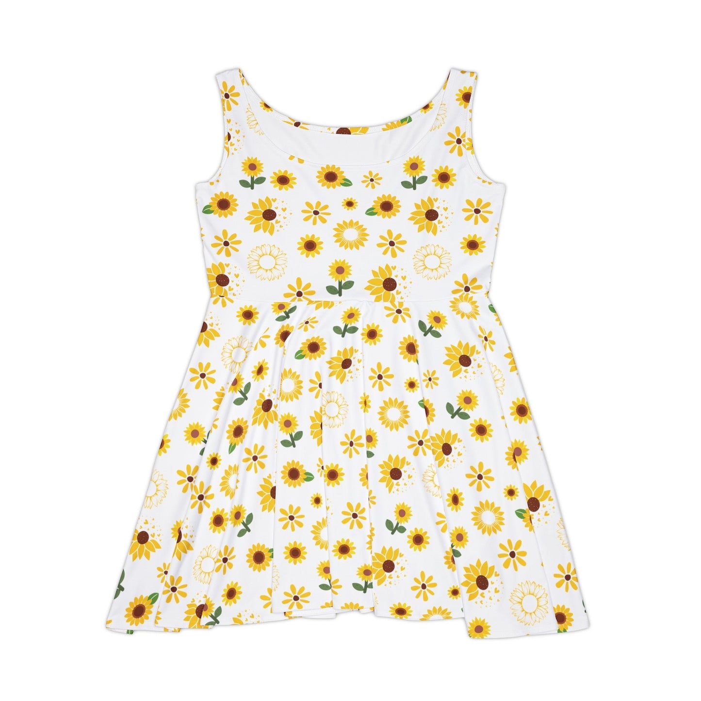 Sunflower Burst Women's Skater Dress - Dress - Kristine Celestine