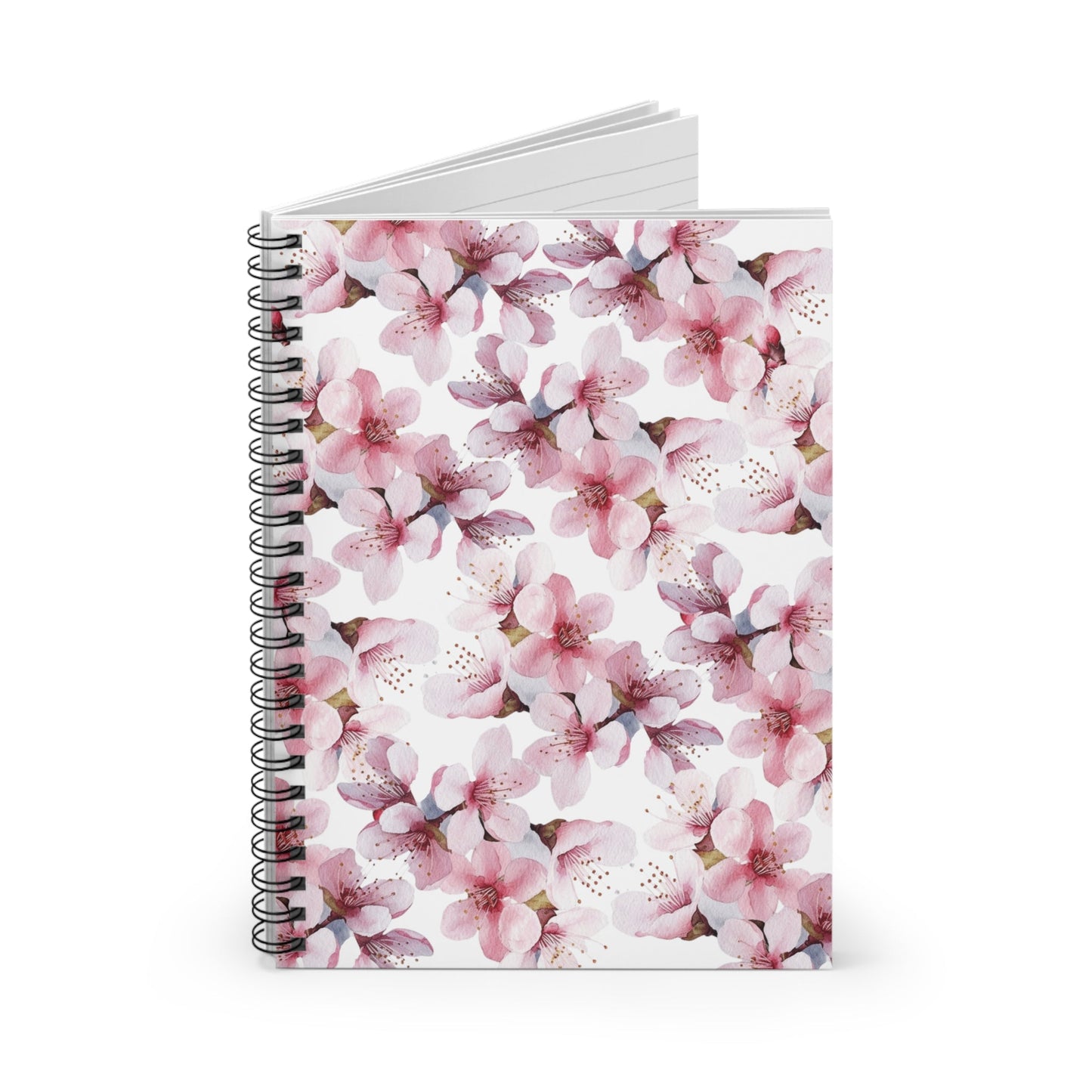 Ombre Flower Pattern Spiral Notebook 6x8" - Notebook - Kristine Celestine