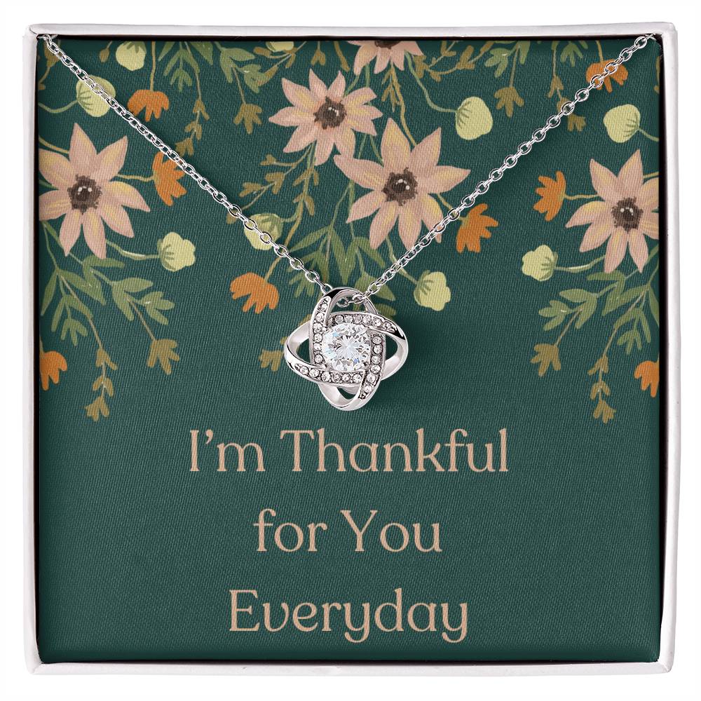 Thankful for You, Love Knot Necklace - Jewelry - Kristine Celestine