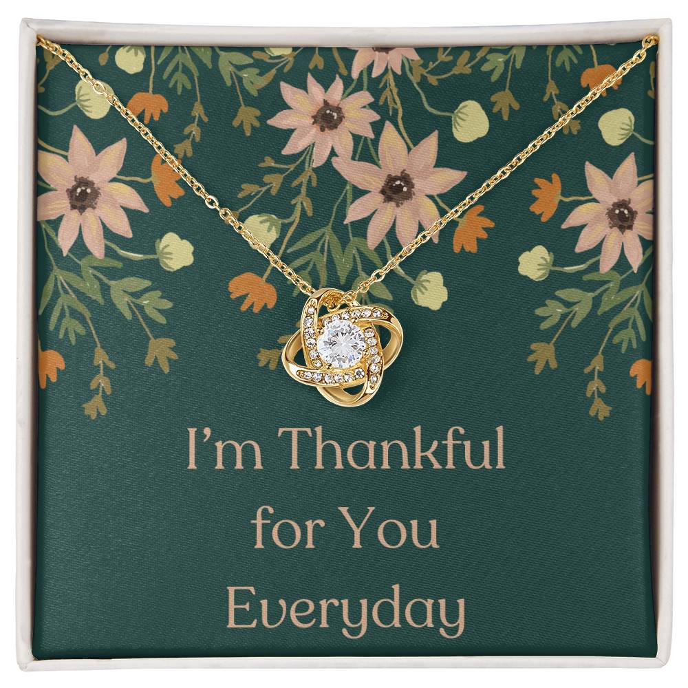 Thankful for You, Love Knot Necklace - Jewelry - Kristine Celestine