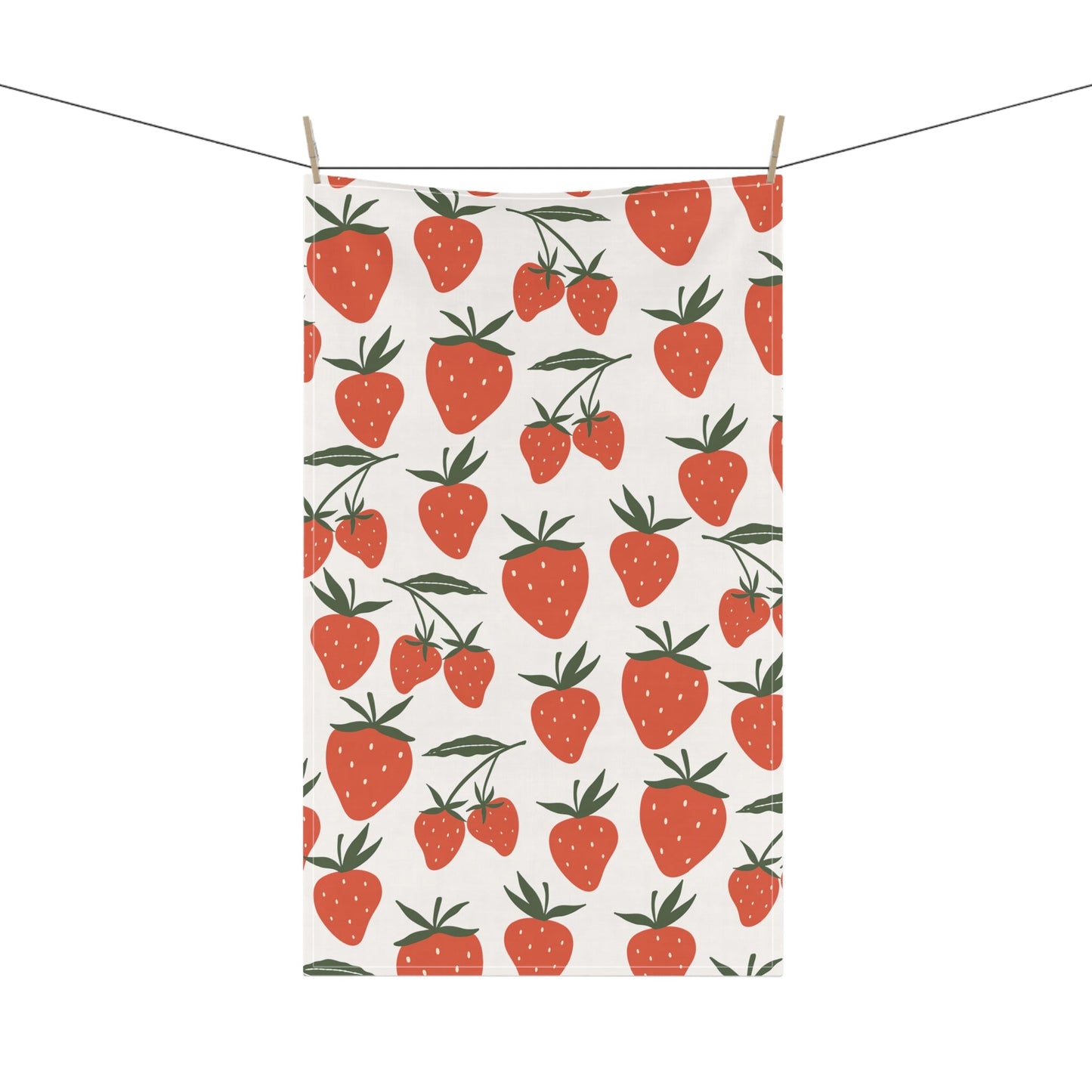 Tropical Strawberry Kitchen Towel - Kitchen Towel - Kristine Celestine