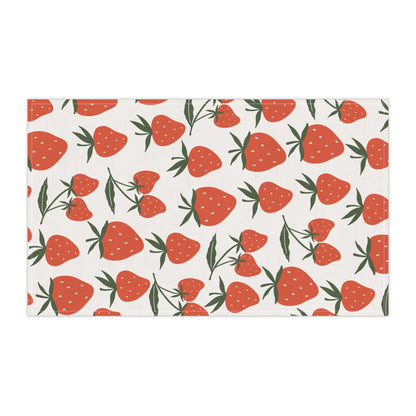 Tropical Strawberry Kitchen Towel - Kitchen Towel - Kristine Celestine