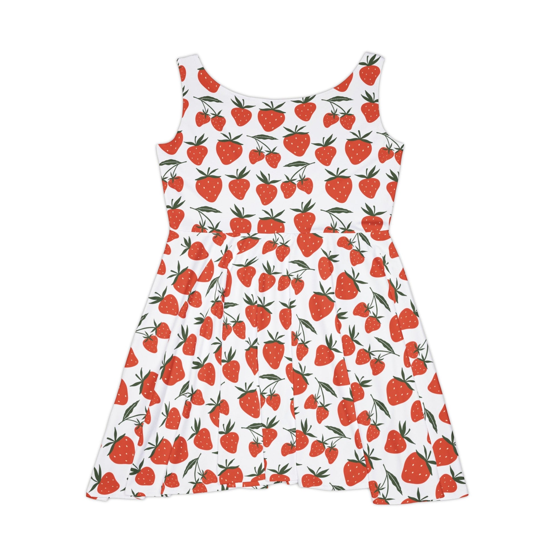 Tropical Strawberry Women's Skater Dress - Dress - Kristine Celestine