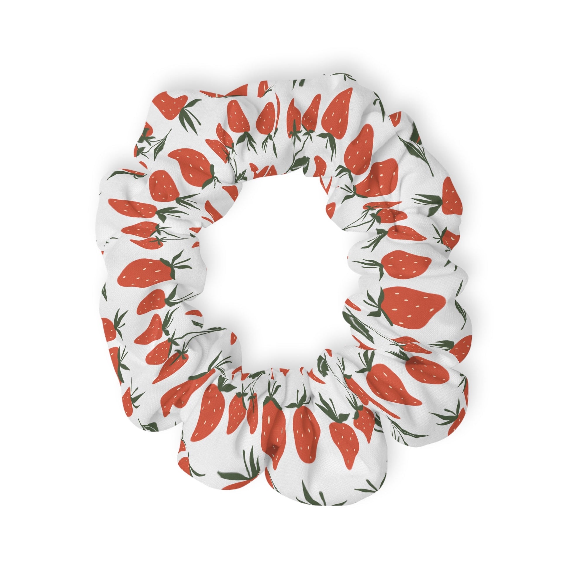 Tropical Strawberry Scrunchie - Hair Accessories - Kristine Celestine