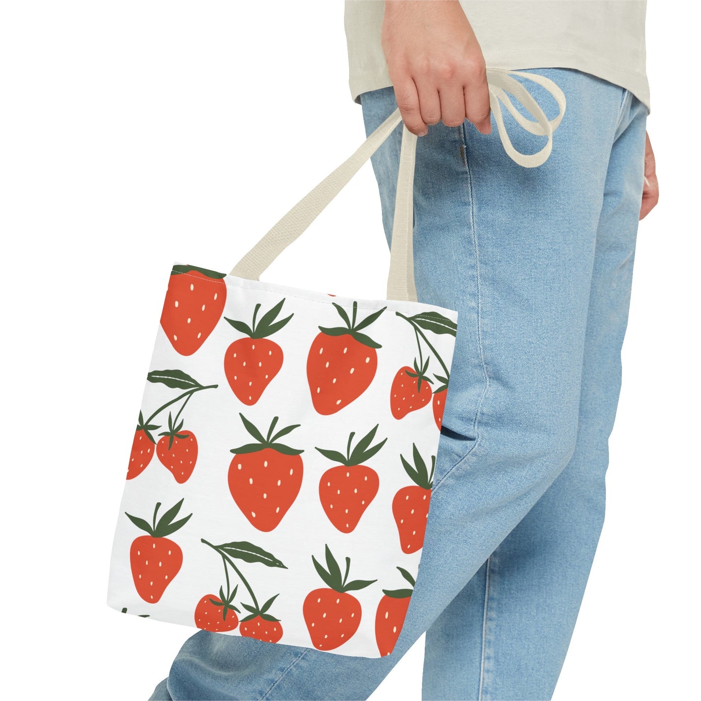 Tropical Strawberry Tote Bag - Bags - Kristine Celestine