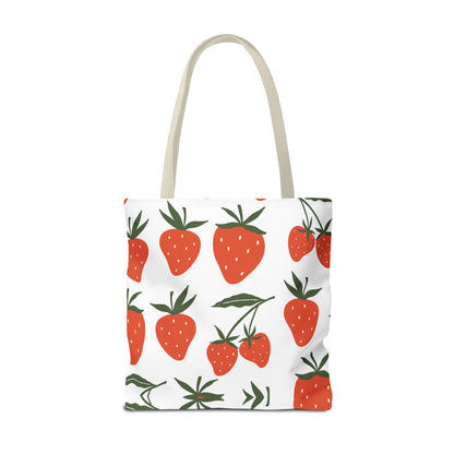 Tropical Strawberry Tote Bag - Bags - Kristine Celestine