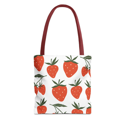 Tropical Strawberry Tote Bag - Bags - Kristine Celestine