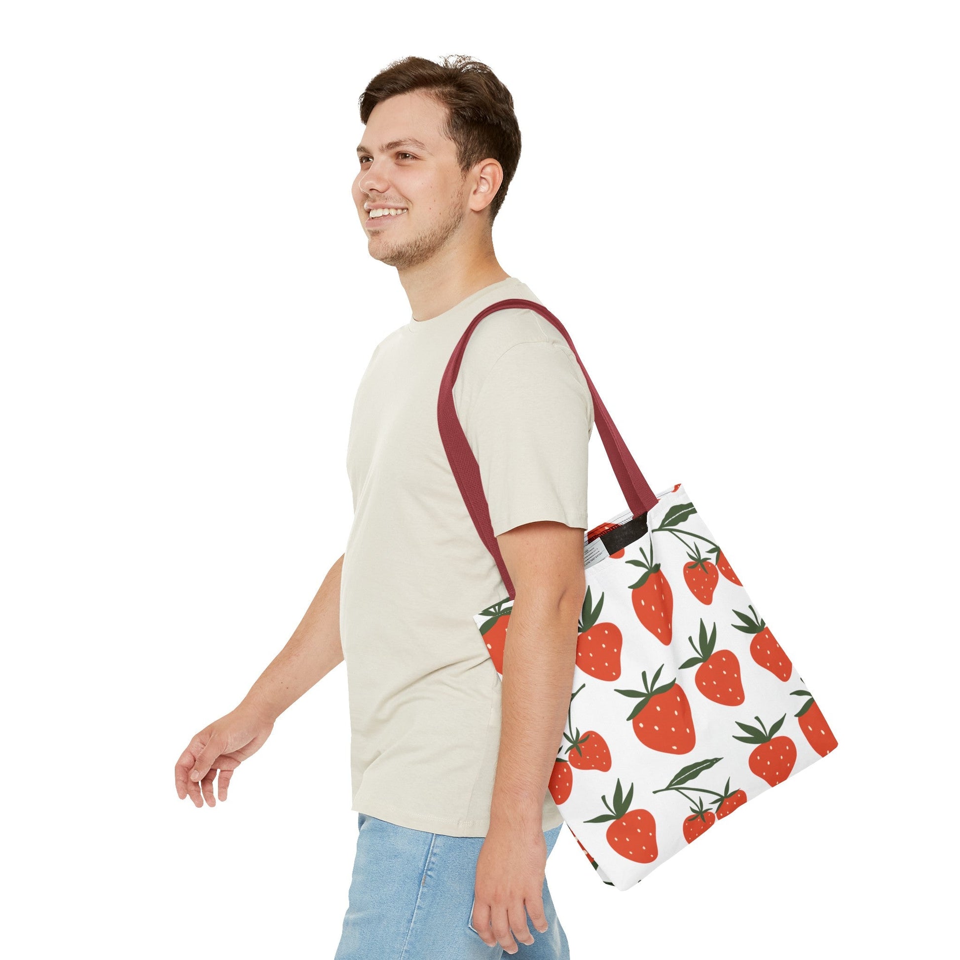 Tropical Strawberry Tote Bag - Bags - Kristine Celestine