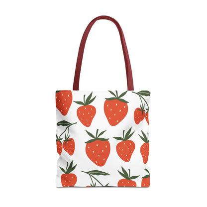 Tropical Strawberry Tote Bag - Bags - Kristine Celestine