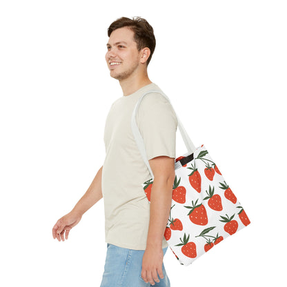 Tropical Strawberry Tote Bag - Bags - Kristine Celestine