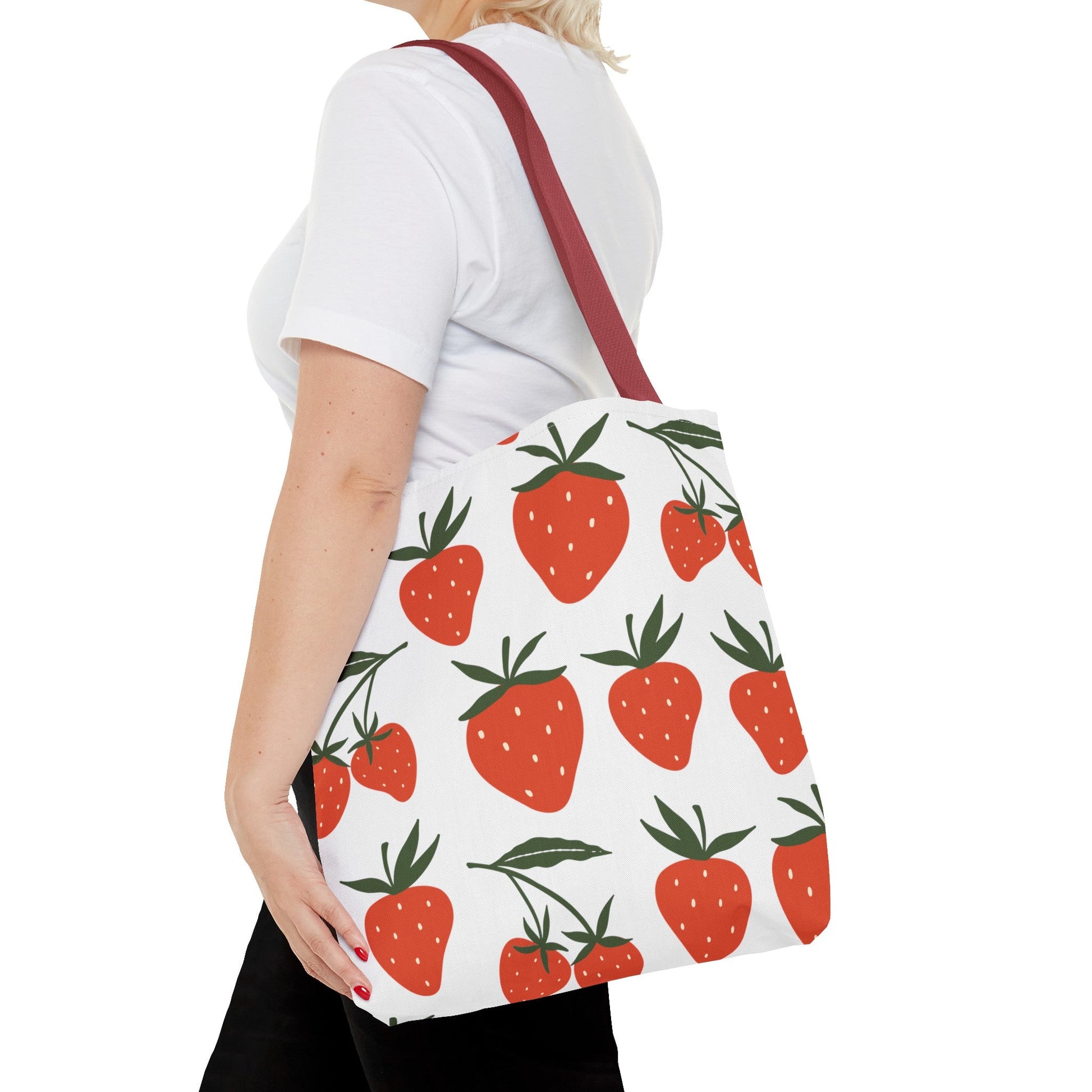 Tropical Strawberry Tote Bag - Bags - Kristine Celestine