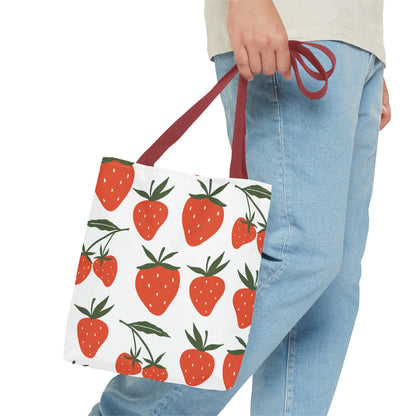 Tropical Strawberry Tote Bag - Bags - Kristine Celestine