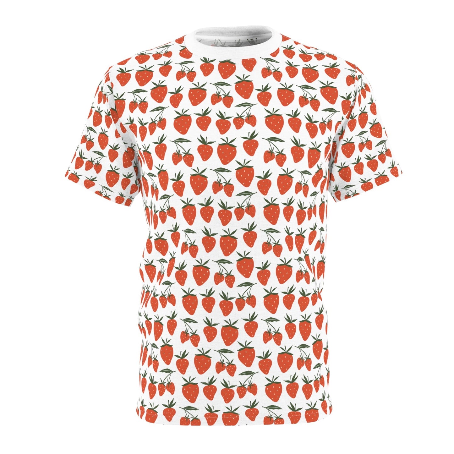 Tropical Strawberry Patterned T - Shirt - T - Shirt - Kristine Celestine