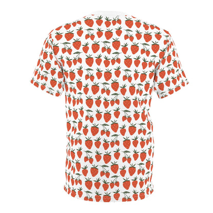 Tropical Strawberry Patterned T - Shirt - T - Shirt - Kristine Celestine