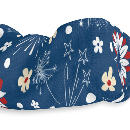 USA Daisy Fireworks Scrunchie - Hair Accessories - Kristine Celestine