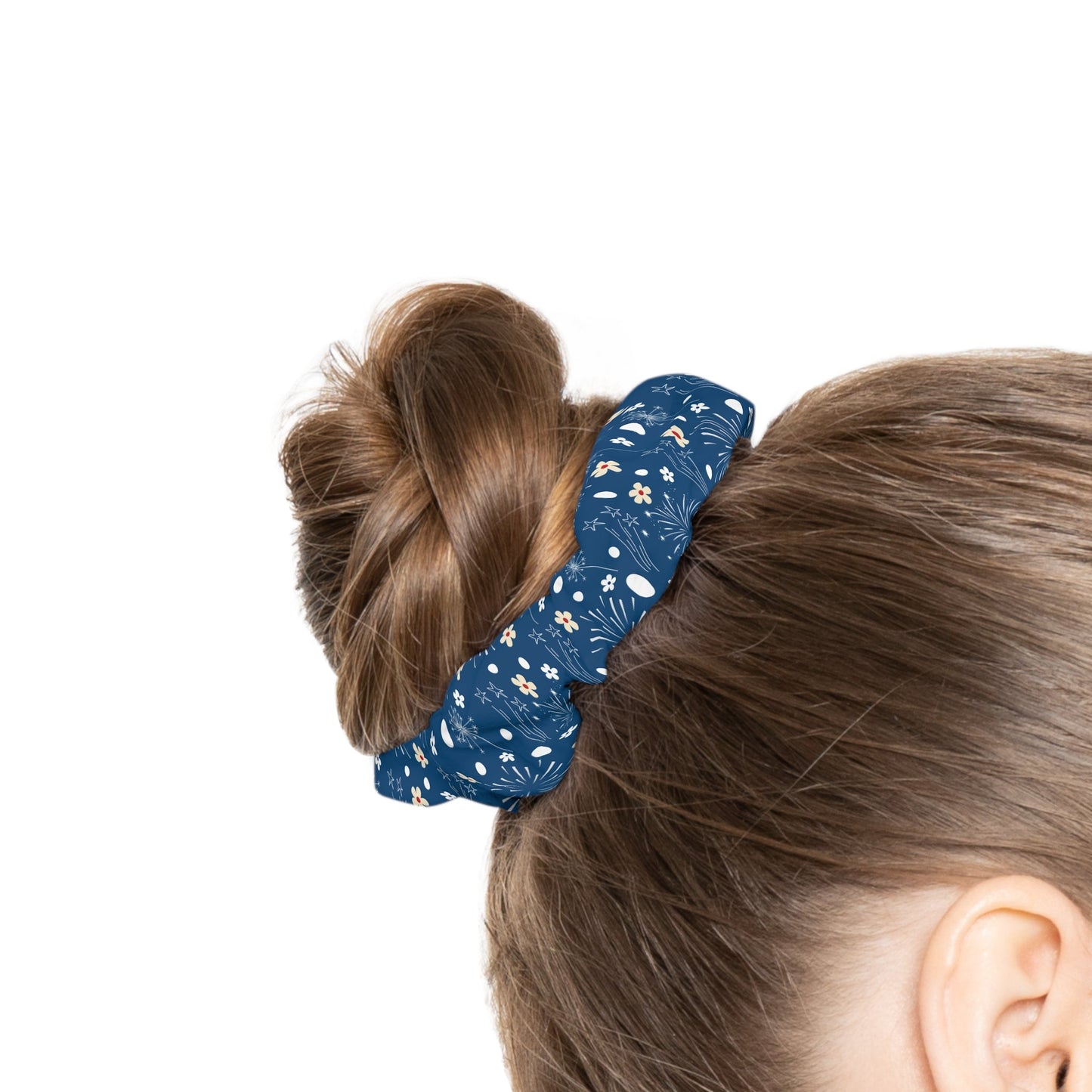 USA Daisy Fireworks Scrunchie - Hair Accessories - Kristine Celestine