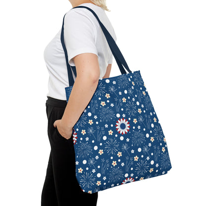 USA Daisy Fireworks Tote Bag - Bags - Kristine Celestine