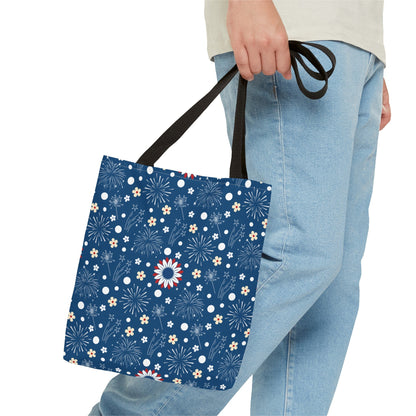 USA Daisy Fireworks Tote Bag - Bags - Kristine Celestine