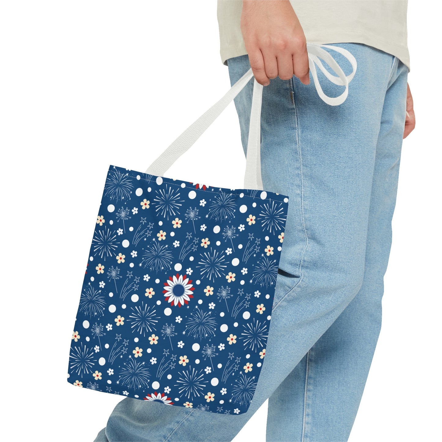 USA Daisy Fireworks Tote Bag - Bags - Kristine Celestine